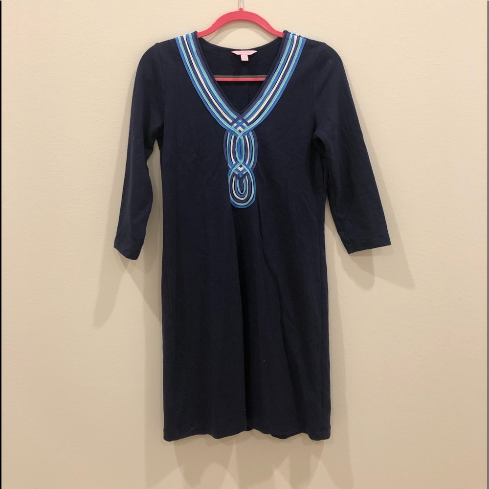 Lilly Pulitzer 3/4 sleeve terry dress